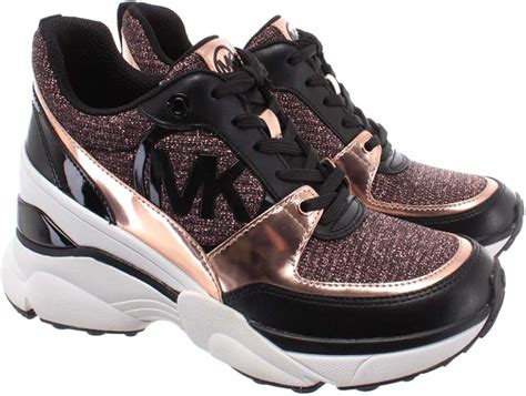 hoge sneakers michael kors|Michael Kors rose gold trainers.